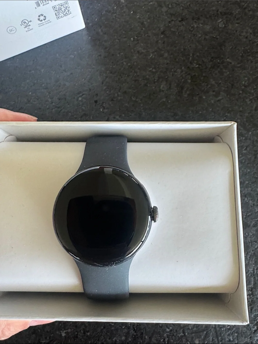 google Pixel Watch - Black Silicone Band